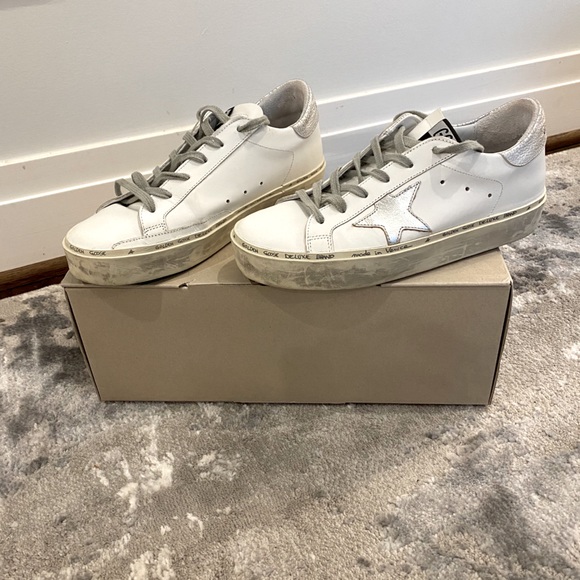 Golden Goose Shoes - SOLD - Hi Star metallic golden goose sneakers